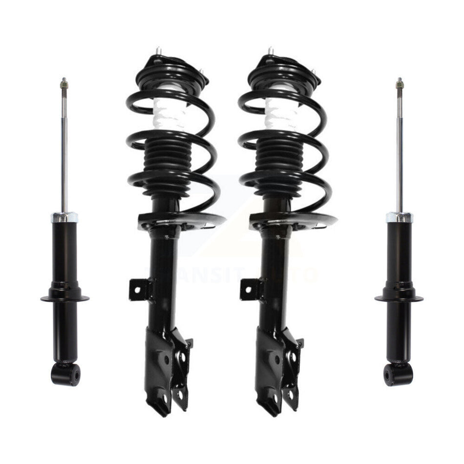 Front Rear Complete Suspension Shocks Strut And Coil Spring Mount Assemblies Kit For Dodge Caliber Jeep Patriot Compass - Left Right Side (Driver Passenger) K78M-100329