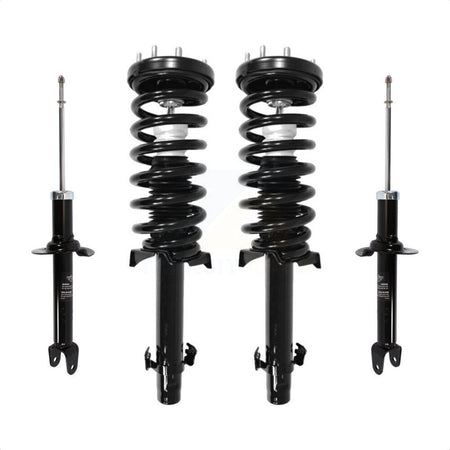 Front Rear Complete Suspension Shocks Strut And Coil Spring Mount Assemblies Kit For Honda Accord Excludes Sedans with V6 engines - Left Right Side (Driver Passenger) K78M-100330 by Transit Auto