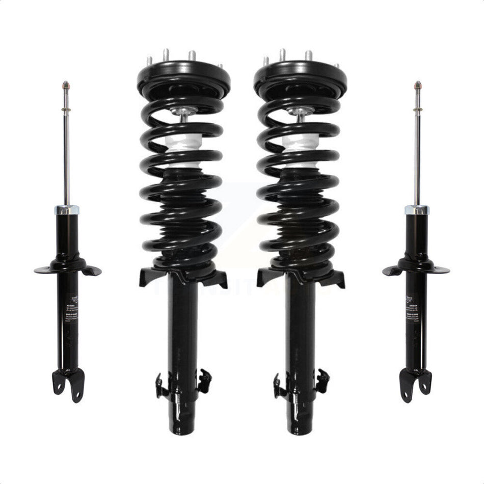 Front Rear Complete Suspension Shocks Strut And Coil Spring Mount Assemblies Kit For Honda Accord Excludes Sedans with V6 engines - Left Right Side (Driver Passenger) K78M-100330 by Transit Auto