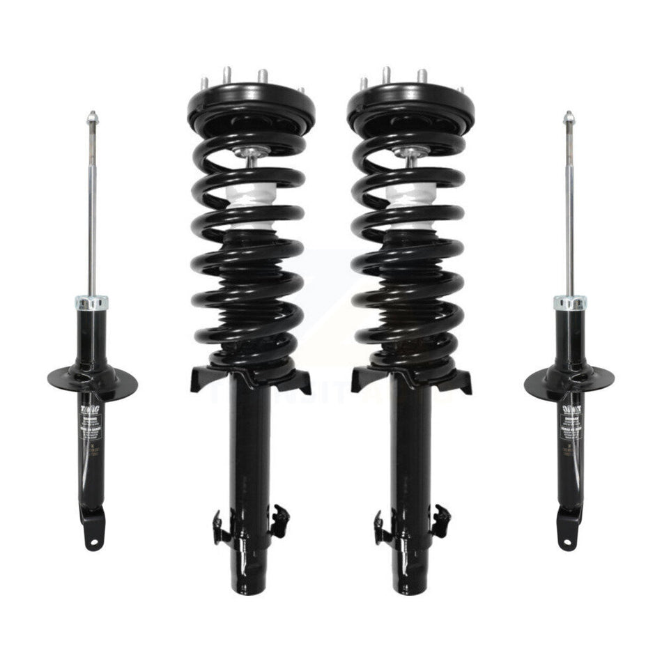 Front Rear Complete Suspension Shocks Strut And Coil Spring Mount Assemblies Kit For Honda Accord Excludes Sedans with V6 engines - Left Right Side (Driver Passenger) K78M-100330