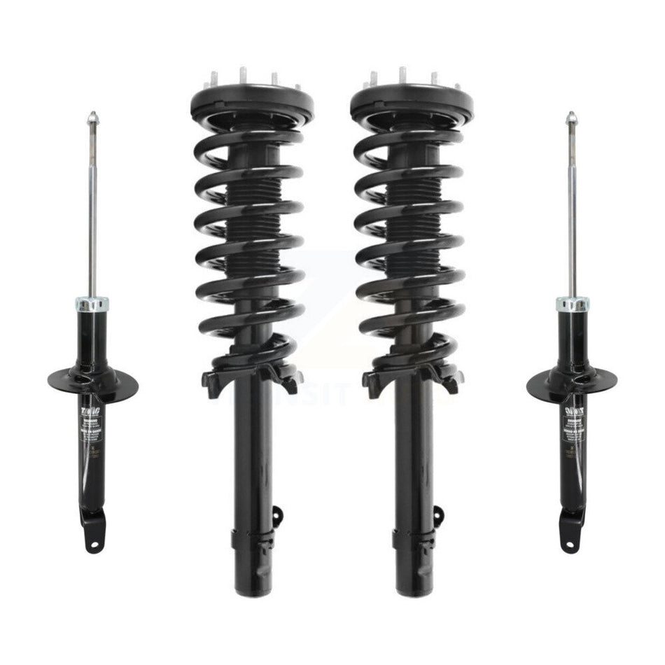 Front Rear Complete Suspension Shocks Strut And Coil Spring Mount Assemblies Kit For 2008-2012 Honda Accord Sedan with 3.5L Excludes all Four Cylinder Models V6 Coupe - K78M-100331