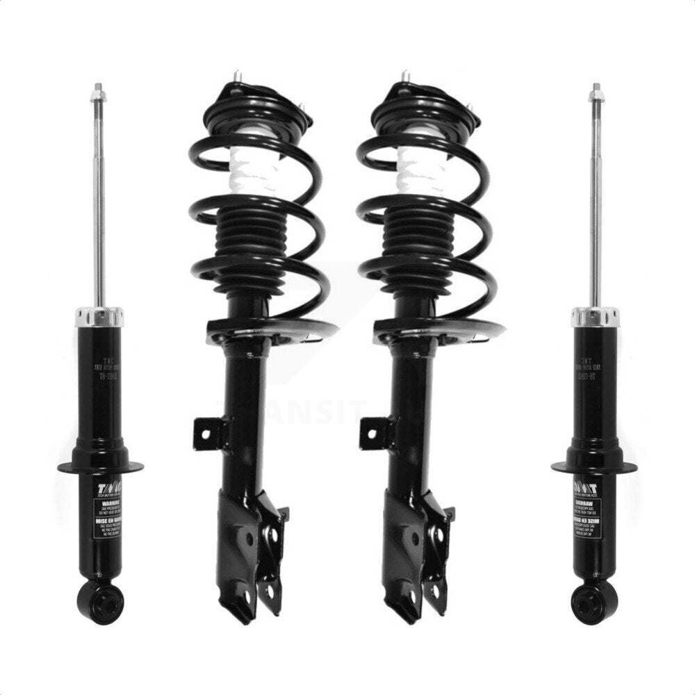 Front Rear Complete Suspension Shocks Strut And Coil Spring Mount Assemblies Kit For Jeep Patriot Compass Excludes Offroad Package - Left Right Side (Driver Passenger) K78M-100332 by Transit Auto