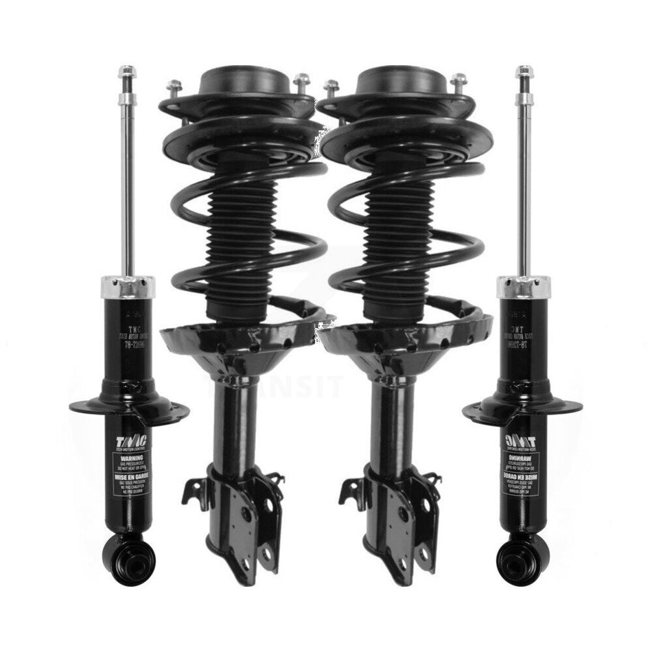 Front Rear Complete Shocks Strut And Coil Spring Mount Assemblies Kit For 2012-2014 Subaru Impreza Limited Sport Base Premium Excludes WRX Models - K78M-100333