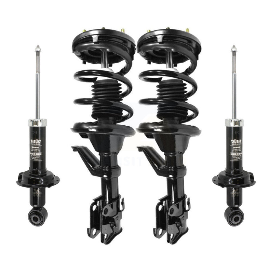 Front Rear Complete Suspension Shocks Strut And Coil Spring Mount Assemblies Kit For 2002-2006 Honda CR-V Excludes England Production Vehicles (With VIN SHSRD) Left Right Side K78M-100341