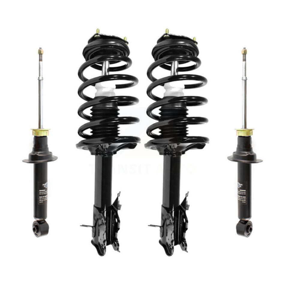 Front Rear Complete Suspension Shocks Strut And Coil Spring Mount Assemblies Kit For Nissan Sentra Excludes SE-R Spec V Models - Left Right Side (Driver Passenger) K78M-100342