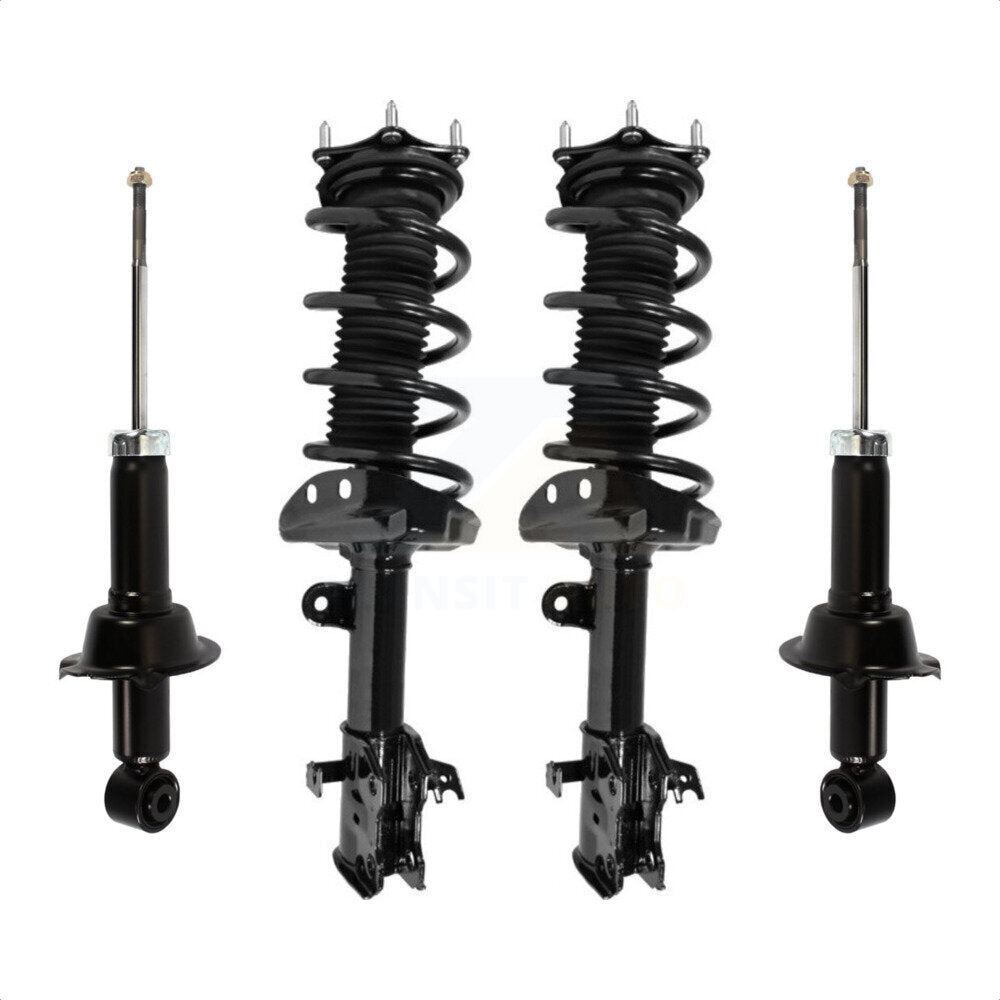 Front Rear Complete Suspension Shocks Strut And Coil Spring Mount Assemblies Kit For 2007-2011 Honda CR-V - Left Right Side (Driver Passenger) K78M-100343 by Transit Auto