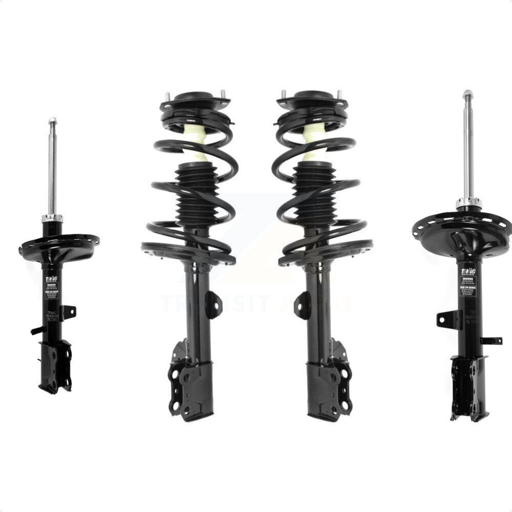 Front Rear Complete Suspension Shocks Strut And Coil Spring Mount Assemblies Kit For 2008-2013 Toyota Highlander AWD Excludes Sport Left Right Driver Passenger Side K78M-100355 by Transit Auto