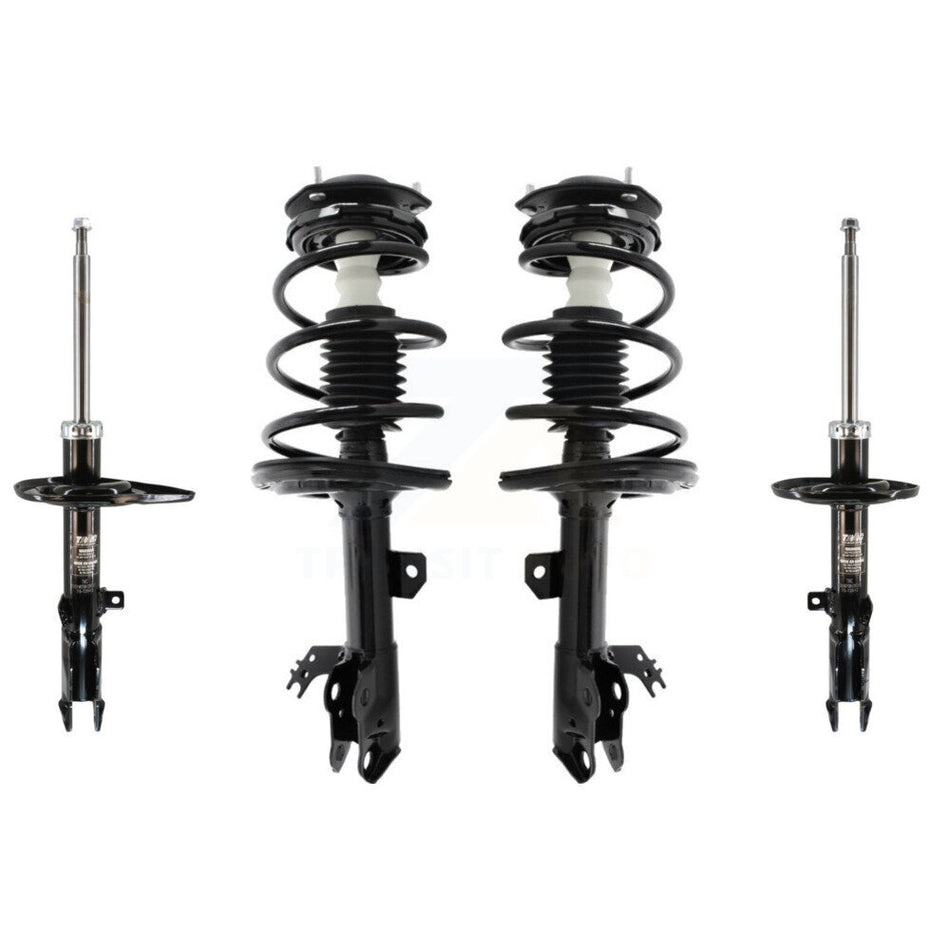 Front Rear Complete Suspension Shocks Strut And Coil Spring Mount Assemblies Kit For Toyota Camry Excludes SE Models - Left Right Side (Driver Passenger) K78M-100359