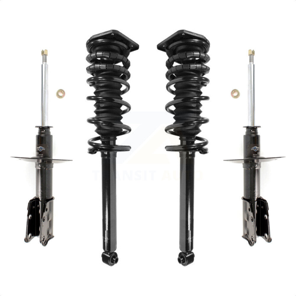 Front Rear Complete Suspension Shocks Strut And Coil Spring Mount Assemblies Kit For 1995-2005 Chevrolet Cavalier Pontiac Sunfire - Left Right Side (Driver Passenger) K78M-100368 by Transit Auto