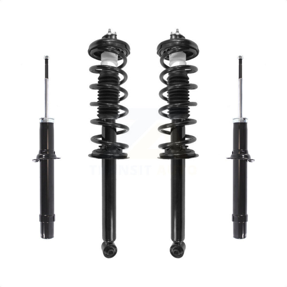 Front Rear Complete Suspension Shocks Strut And Coil Spring Mount Assemblies Kit For 2004-2008 Acura TSX - Left Right Side (Driver Passenger) K78M-100372