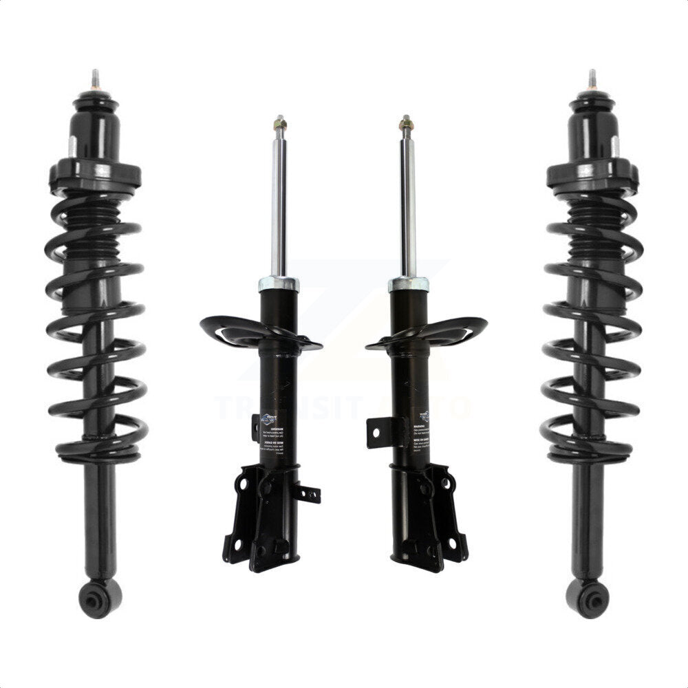 Front Rear Complete Suspension Shocks Strut And Coil Spring Mount Assemblies Kit For 2009-2010 Dodge Journey - Left Right Side (Driver Passenger) K78M-100373 by Transit Auto