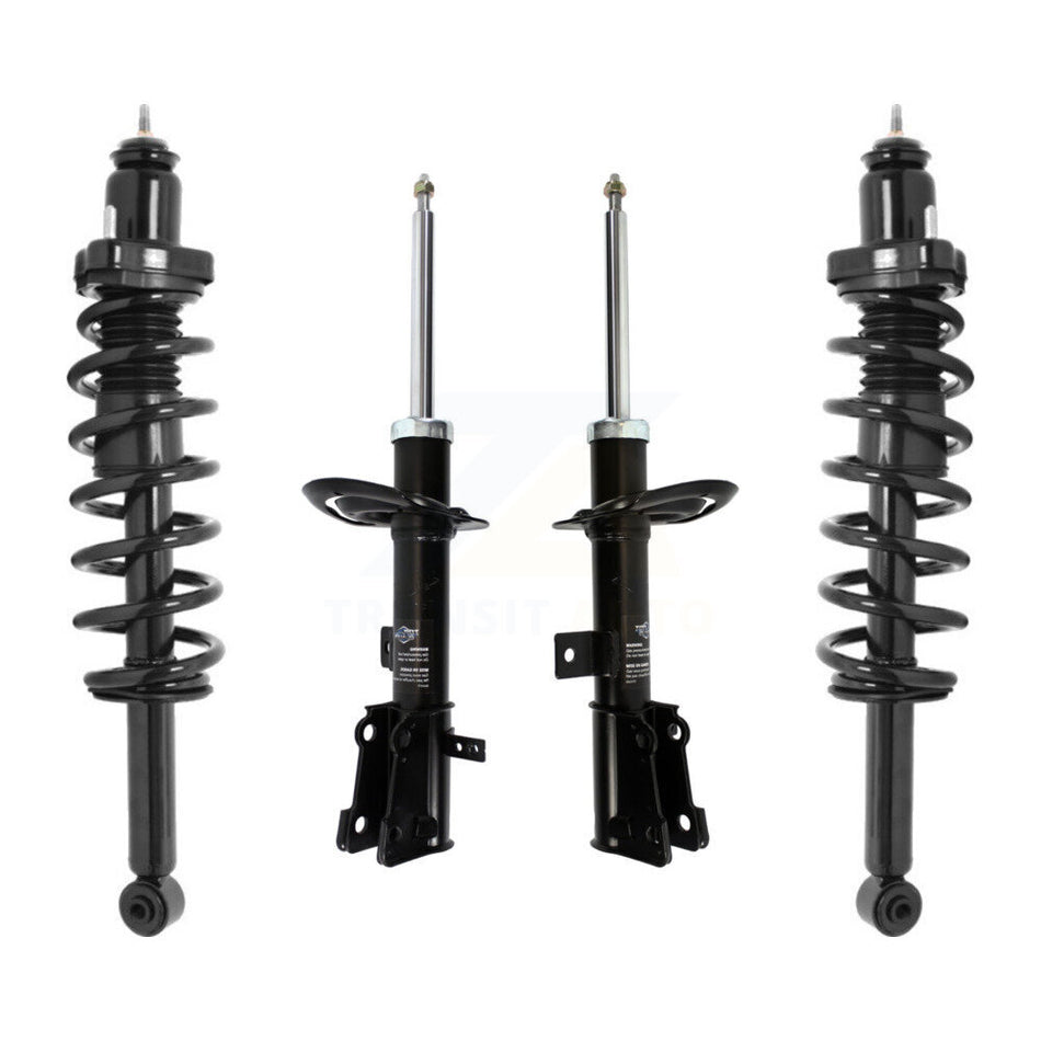 Front Rear Complete Suspension Shocks Strut And Coil Spring Mount Assemblies Kit For 2009-2010 Dodge Journey - Left Right Side (Driver Passenger) K78M-100373