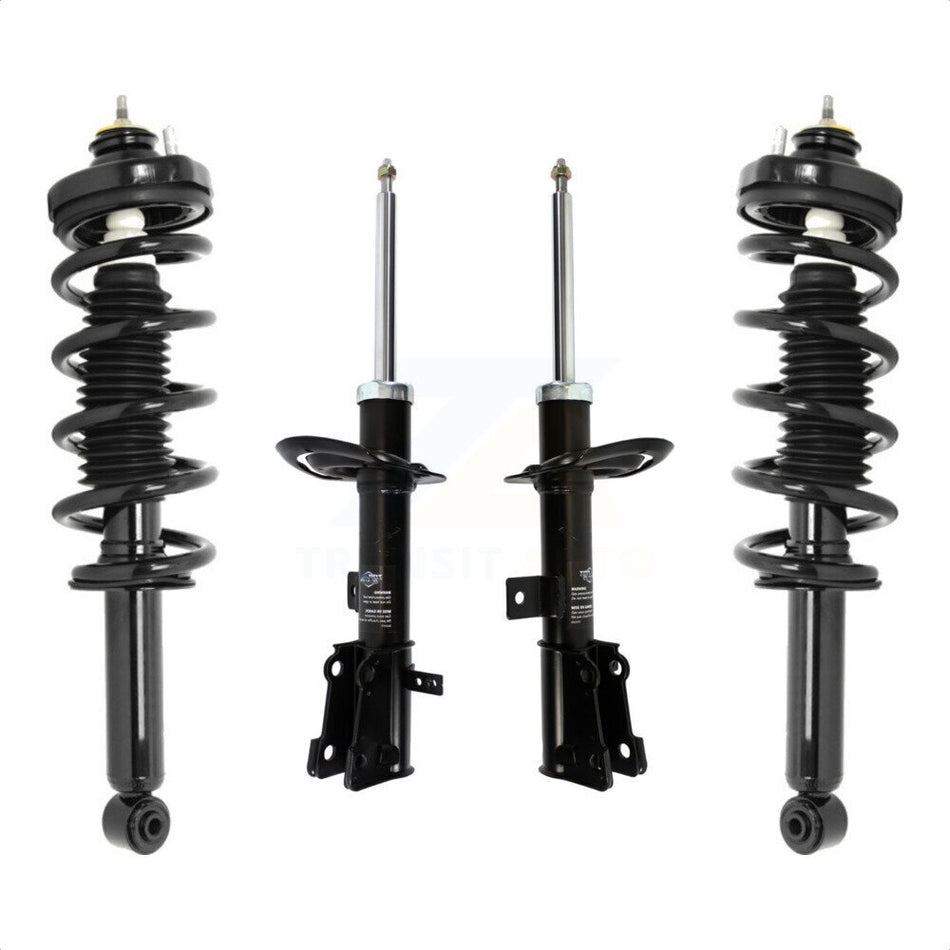 Front Rear Complete Suspension Shocks Strut And Coil Spring Mount Assemblies Kit For 2011-2019 Dodge Journey Excludes Performance Left Right Side (Driver Passenger) K78M-100374 by Transit Auto