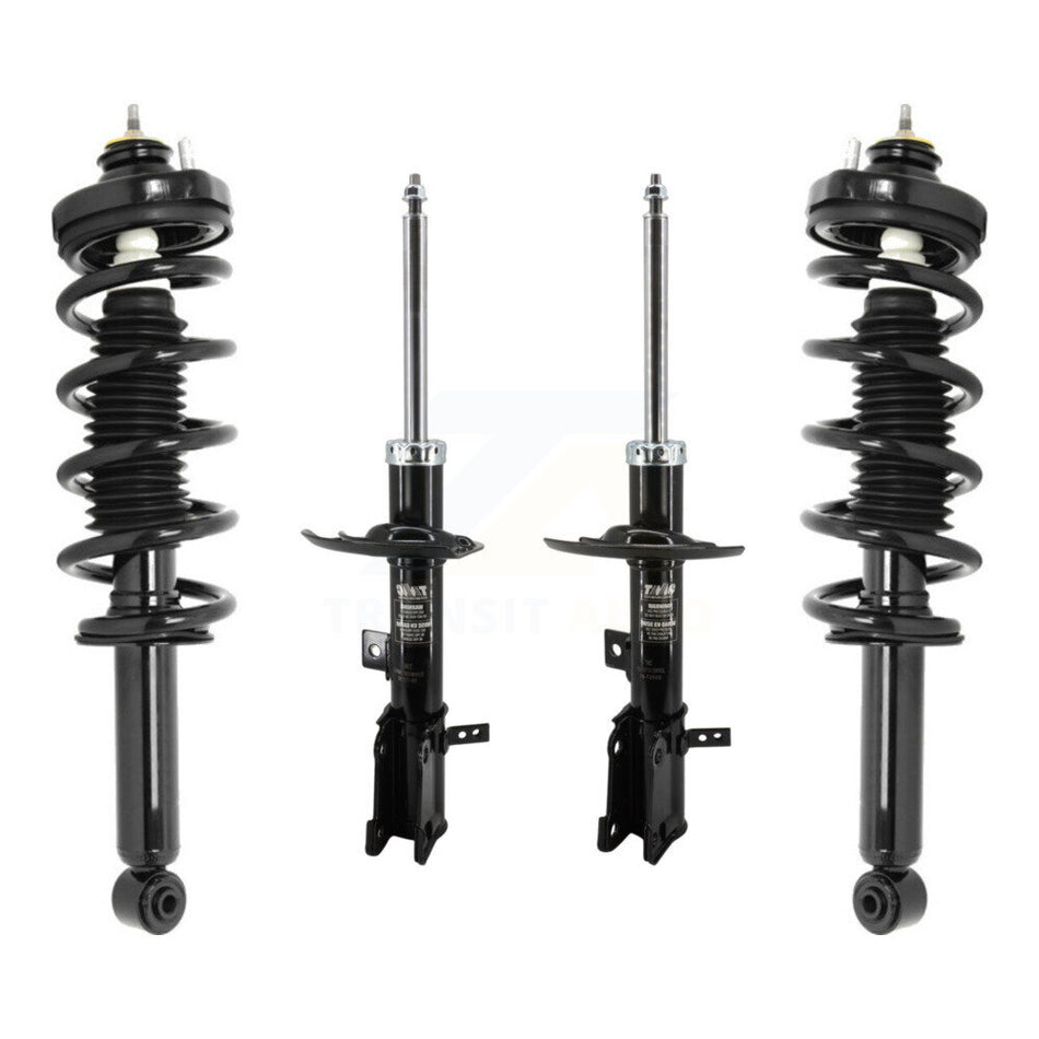 Front Rear Complete Suspension Shocks Strut And Coil Spring Mount Assemblies Kit For 2011-2019 Dodge Journey Excludes Performance Left Right Side (Driver Passenger) K78M-100374