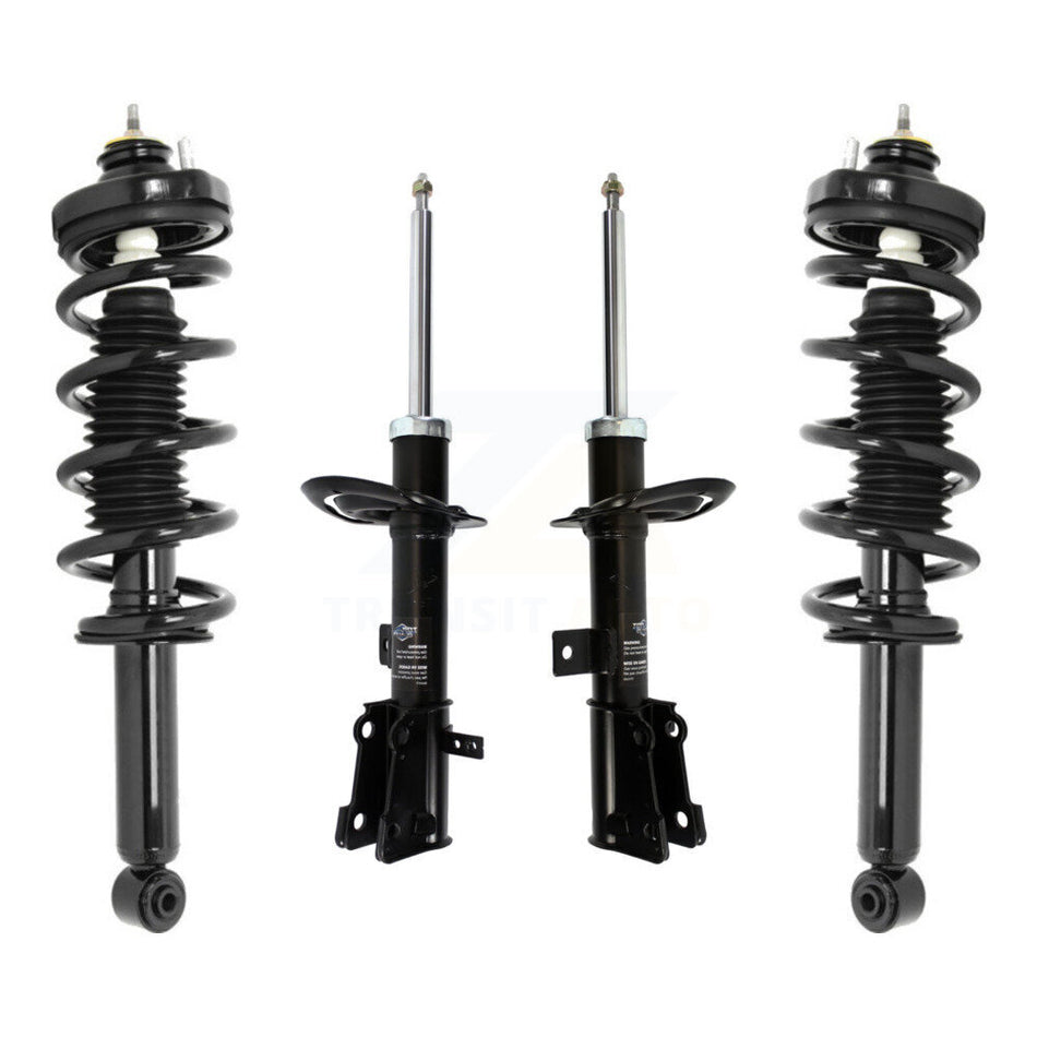 Front Rear Complete Suspension Shocks Strut And Coil Spring Mount Assemblies Kit For 2011-2019 Dodge Journey Excludes Performance Left Right Side (Driver Passenger) K78M-100374