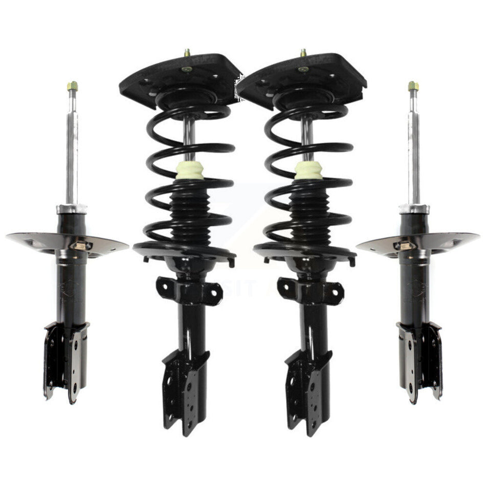 Front Rear Complete Suspension Shocks Strut And Coil Spring Mount Assemblies Kit For Chevrolet Impala Buick LaCrosse Monte Carlo Allure Fits 17" Wheels - Left Right Side K78M-100380