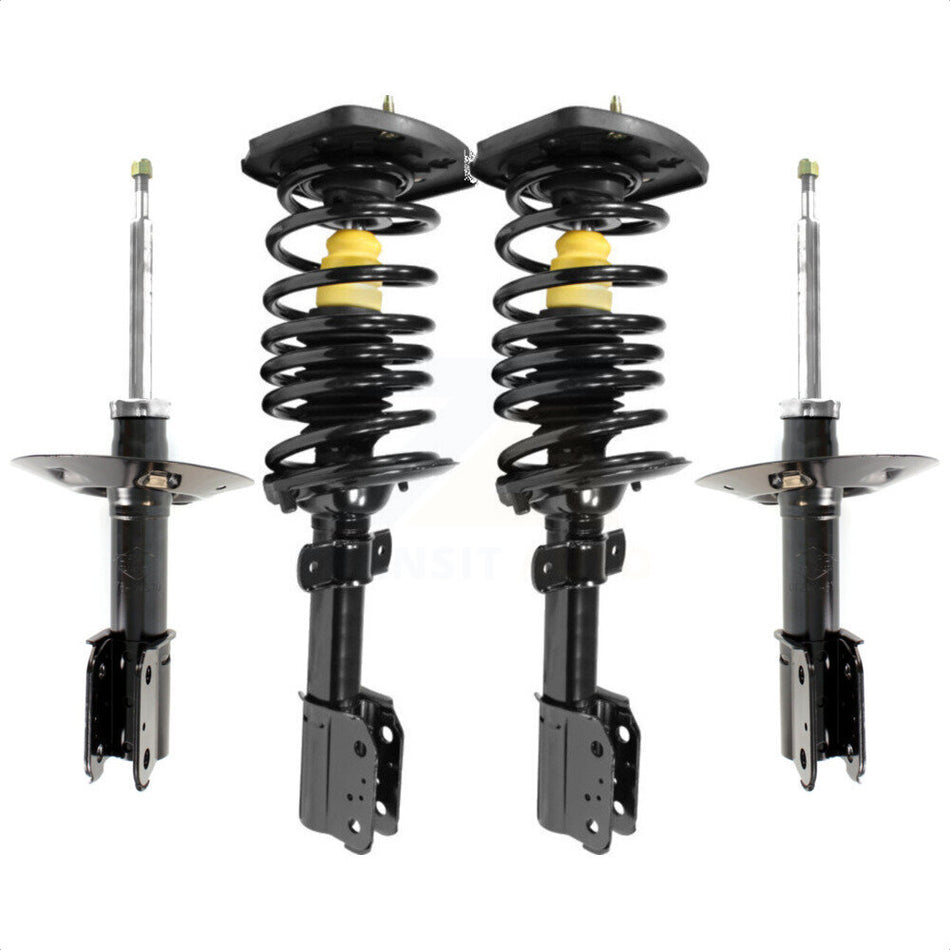 Front Rear Complete Suspension Shocks Strut And Coil Spring Mount Assemblies Kit For Chevrolet Impala Buick LaCrosse Allure Excludes 17" 18" Wheels Police Taxi Left Right Side K78M-100381 by Transit Auto