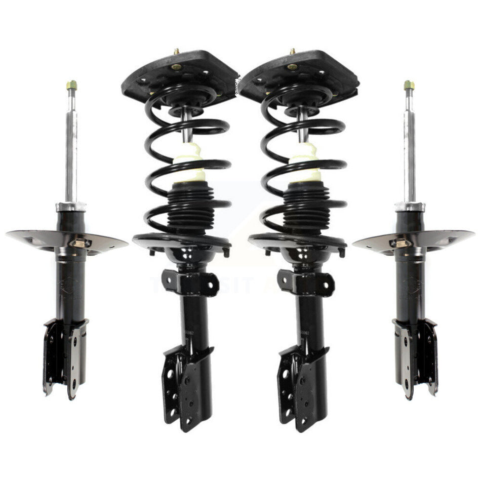 Front Rear Complete Shocks Strut And Coil Spring Mount Assemblies Kit For Chevrolet Impala Monte Carlo Oldsmobile Intrigue Fits Police Taxi; Excludes 17" 18" Wheels - K78M-100382