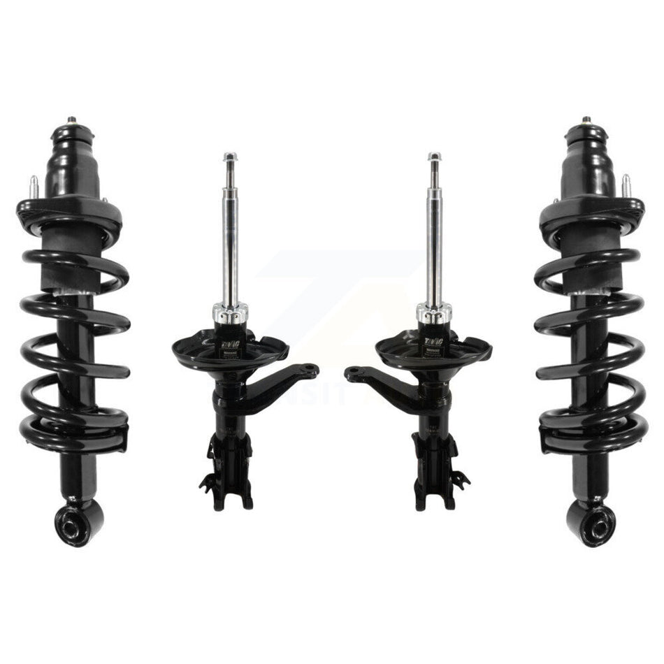 Front Rear Complete Suspension Shocks Strut And Coil Spring Mount Assemblies Kit For 2002-2006 Honda CR-V Excludes England Made Production With VIN 'SHSRD' - Left Right Side K78M-100383