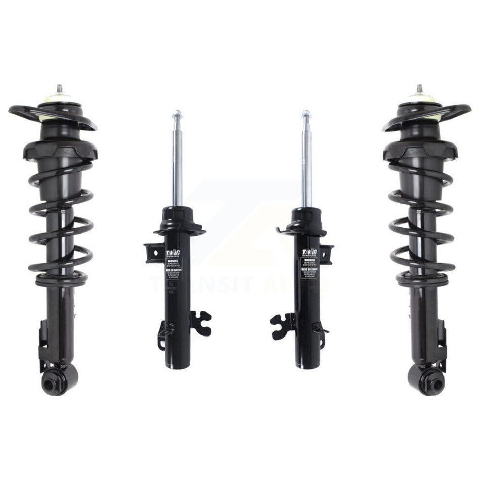 Front Rear Complete Shocks Strut & Coil Spring Kit For Mini Cooper 2007-2008 excludes Convertible Wagon JCW Models 2009-2015 Coupe Countryman Paceman K78M-100389