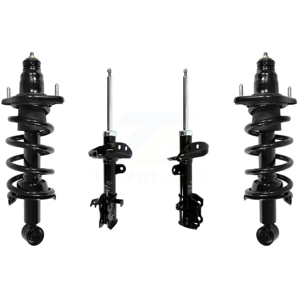 Front Rear Complete Suspension Shocks Strut And Coil Spring Mount Assemblies Kit For 2007-2011 Honda CR-V - Left Right Side (Driver Passenger) K78M-100393 by Transit Auto