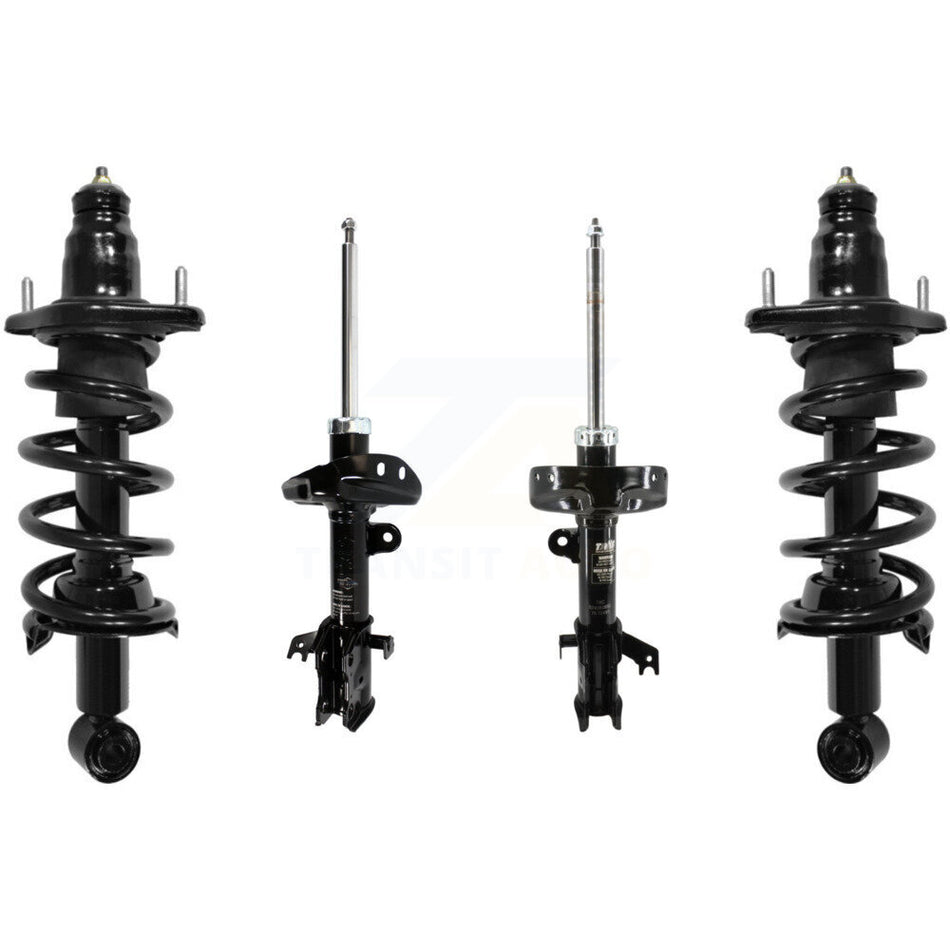 Front Rear Complete Suspension Shocks Strut And Coil Spring Mount Assemblies Kit For 2007-2011 Honda CR-V - Left Right Side (Driver Passenger) K78M-100393