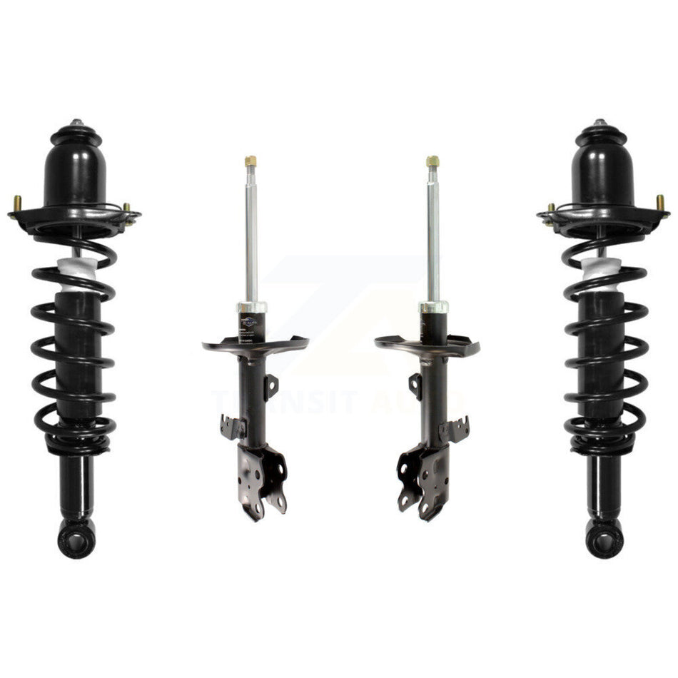 Front Rear Complete Suspension Shocks Strut And Coil Spring Mount Assemblies Kit For 2004-2009 Toyota Prius - Left Right Side (Driver Passenger) K78M-100398