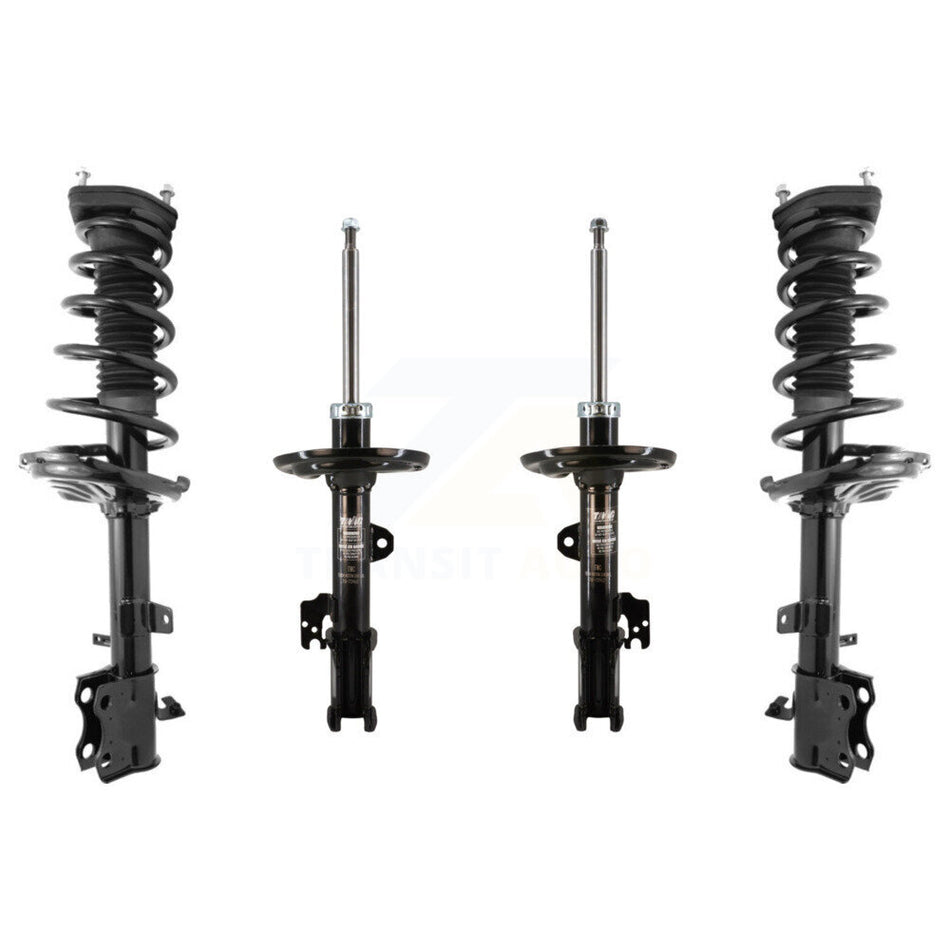 Front Rear Complete Suspension Shocks Strut And Coil Spring Mount Assemblies Kit For 2009-2012 Toyota Venza AWD Excludes Wheel Drive - Left Right Side (Driver Passenger) K78M-100401