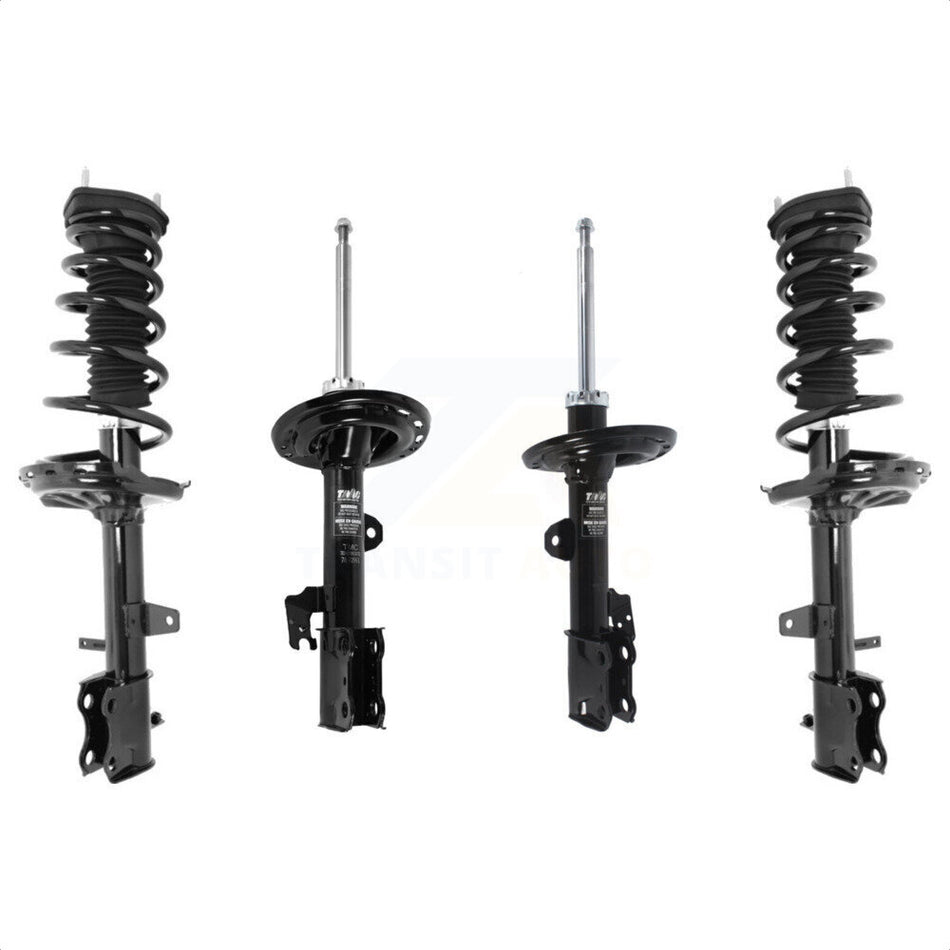 Front Rear Complete Suspension Shocks Strut And Coil Spring Mount Assemblies Kit For 2013-2015 Toyota Venza AWD Excludes Wheel Drive - Left Right Side (Driver Passenger) K78M-100402 by Transit Auto