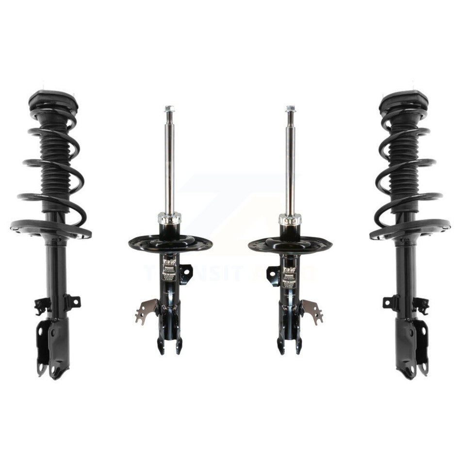 Front Rear Complete Suspension Shocks Strut And Coil Spring Mount Assemblies Kit For Toyota Camry Excludes SE Models - Left Right Side (Driver Passenger) K78M-100403