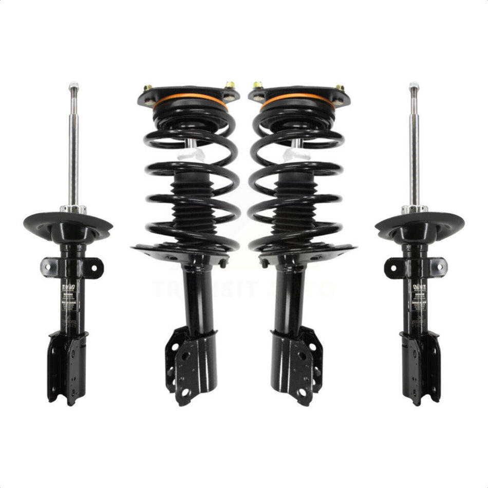 Front Rear Complete Suspension Shocks Strut And Coil Spring Mount Assemblies Kit For Chevrolet Impala Without Police or Taxi Package - Left Right Side (Driver Passenger) K78M-100421
