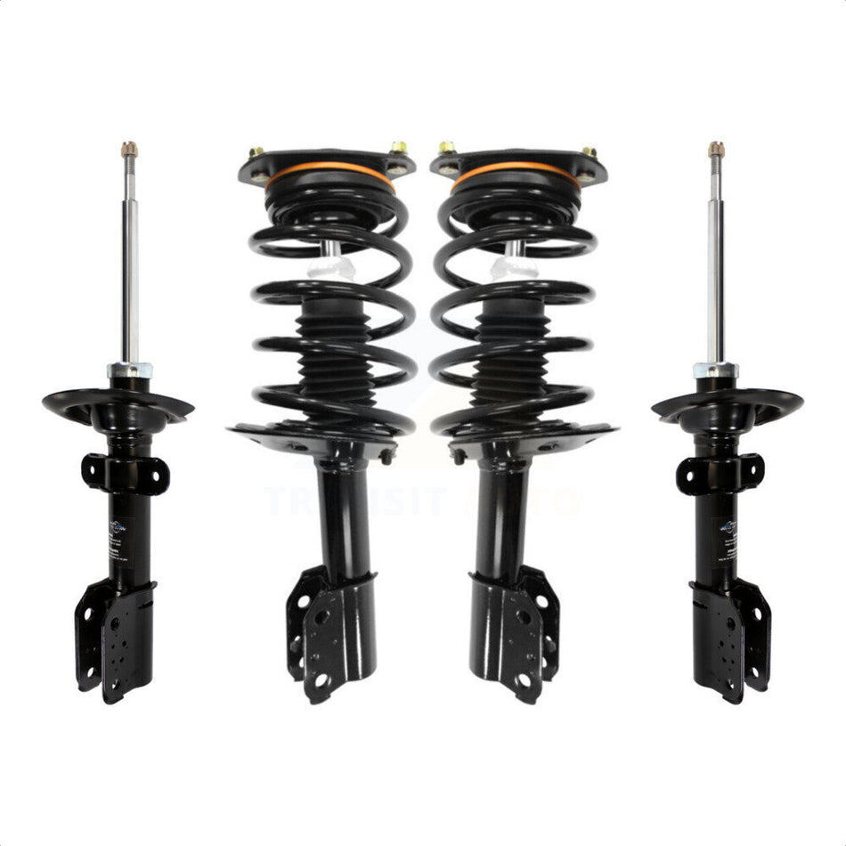 Front Rear Complete Suspension Shocks Strut And Coil Spring Mount Assemblies Kit For Chevrolet Impala Without Police or Taxi Package - Left Right Side (Driver Passenger) K78M-100421