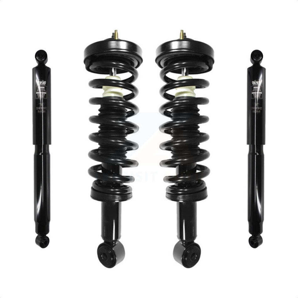Front Rear Complete Shocks Strut And Coil Spring Kit For Ford F-150 Lincoln Mark LT RWD K78M-100521