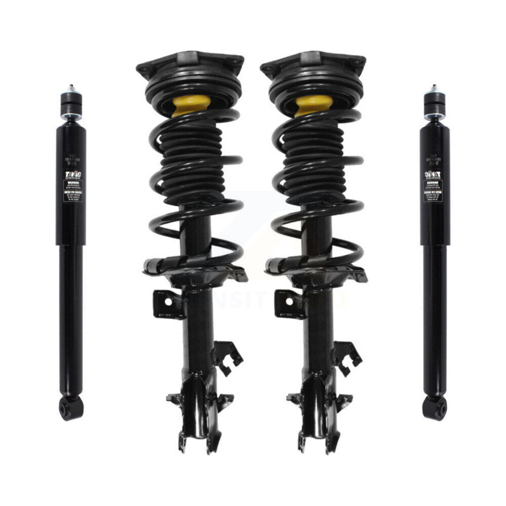 Front Rear Complete Shocks Strut And Coil Spring Mount Assemblies Kit For Nissan Versa K78M-100550
