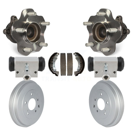 Rear Wheel Cylinders And Coated Drum & Shoes Hub Bearing Kit For 2013-2019 Nissan Sentra K7D-101245
