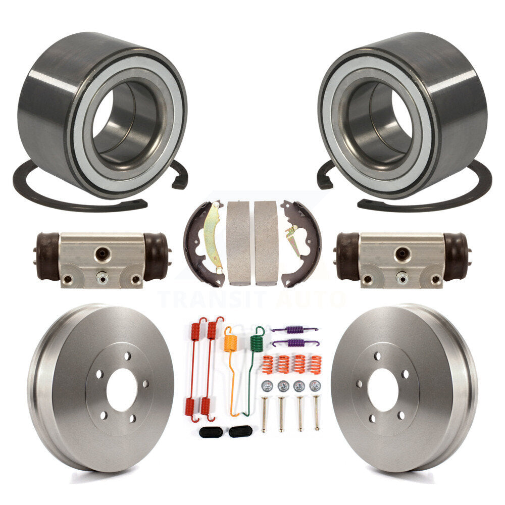 Rear Wheel Cylinders And Drum & Shoes Hardware Bearing Kit (8Pc) For Ford Escape Mazda K7D-101288