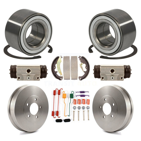 Rear Wheel Cylinders And Drum & Shoes Hardware Bearing Kit (8Pc) For Ford Escape Mazda K7D-101288