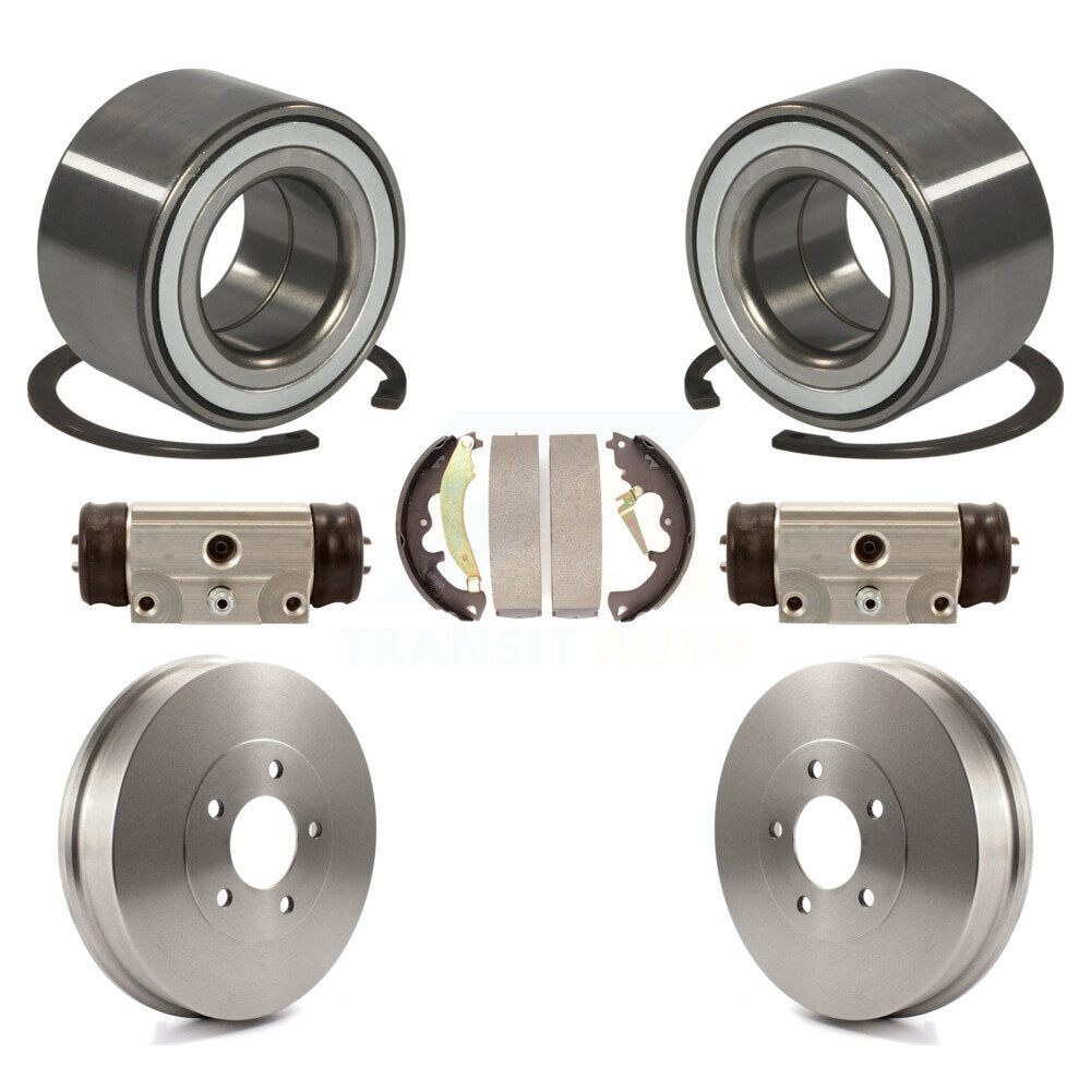 Rear Wheel Cylinders And Drum & Shoes Bearing Kit For Ford Escape Mazda Tribute Mercury K7D-101388
