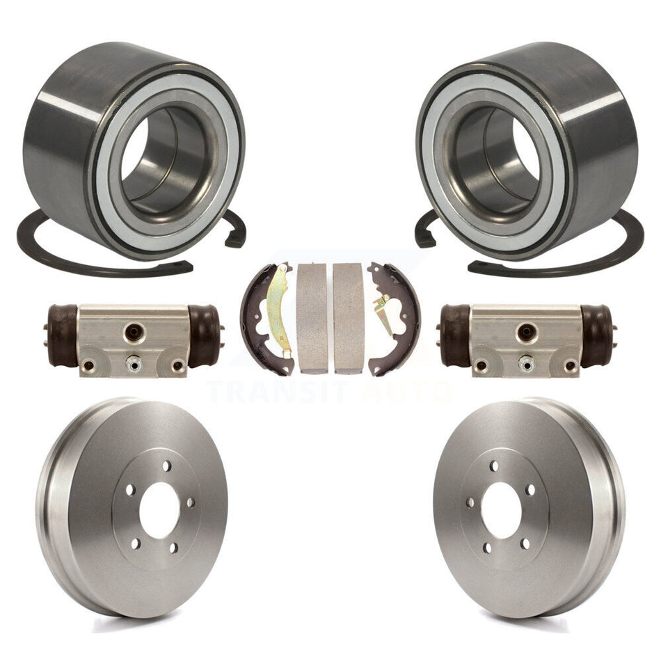 Rear Wheel Cylinders And Drum & Shoes Bearing Kit For Ford Escape Mazda Tribute Mercury K7D-101388