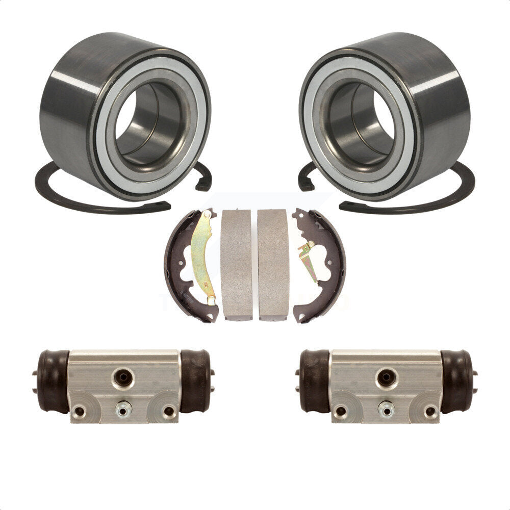 Rear Wheel Cylinders Drum Shoes Bearing Kit For Ford Escape Mazda Tribute Mercury Mariner K7D-101623