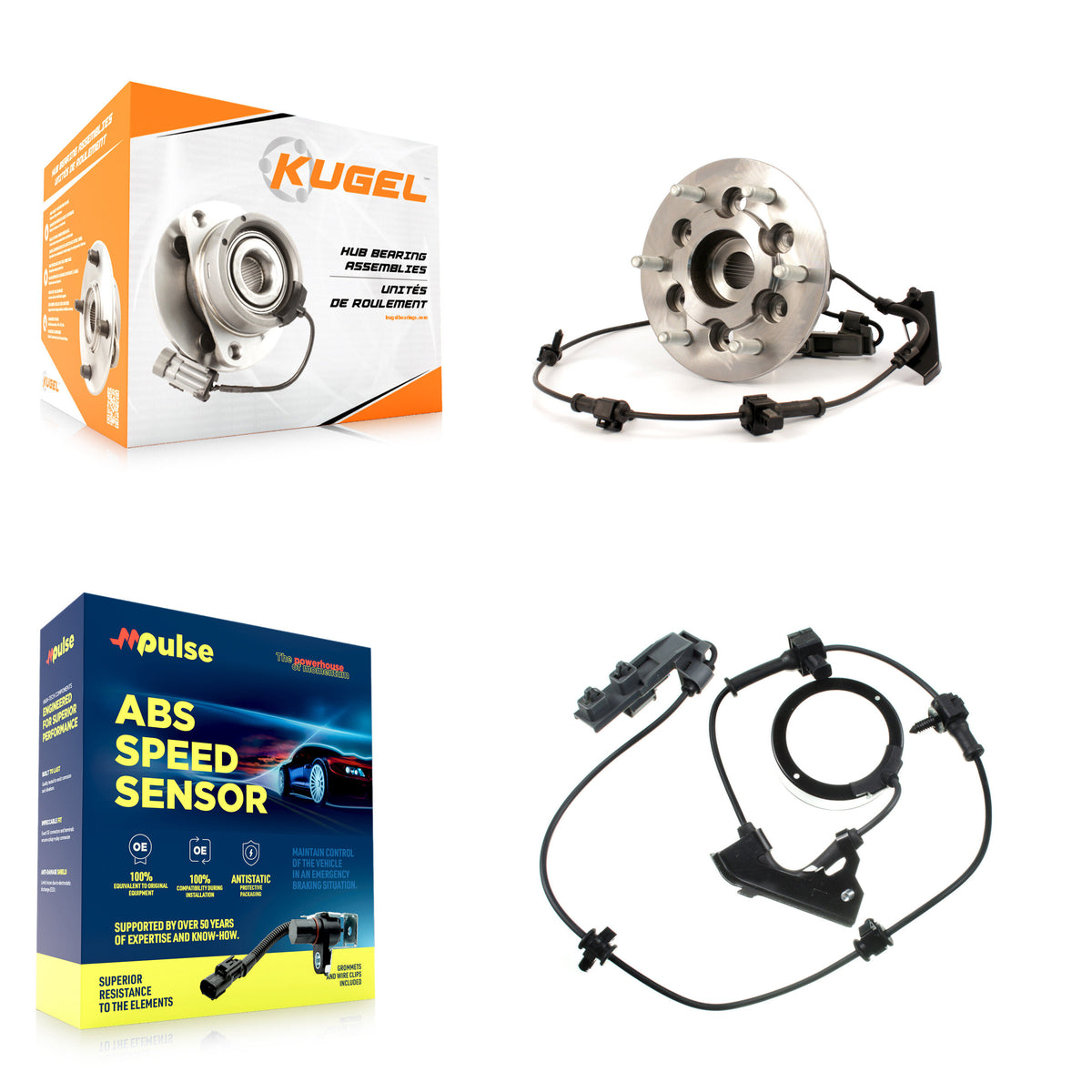 Front Left Wheel Hub Bearing Extra ABS Sensor Kit For Chevrolet Colorado GMC Canyon Isuzu K7S-100003