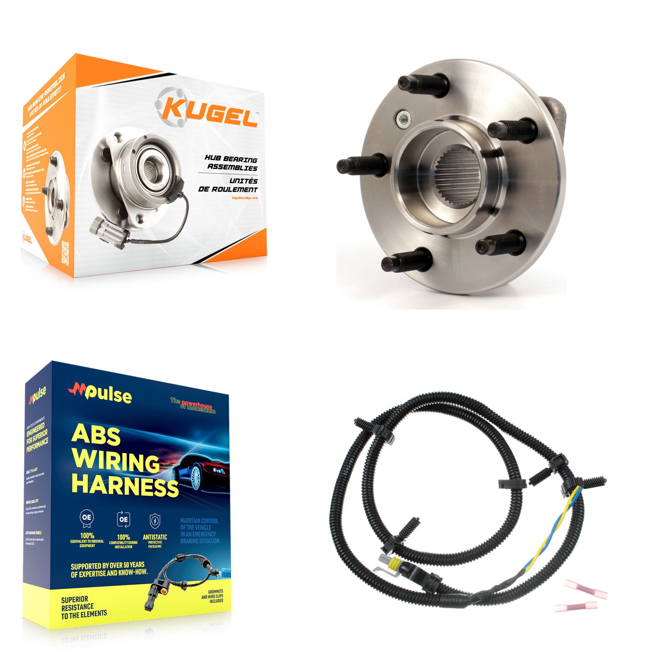 Front Wheel Hub Bearing Sensor Kit For Chevrolet Impala Pontiac Buick Grand Prix Montana K7S-100018