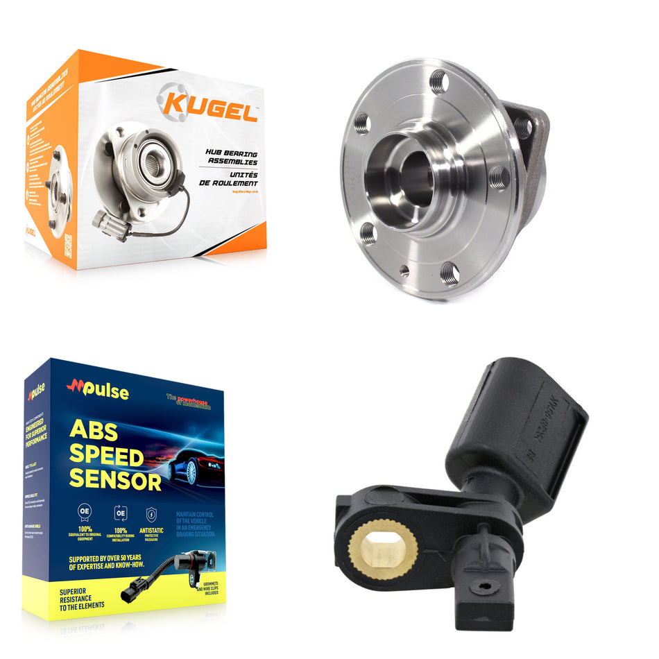 Front Wheel Hub Bearing & ABS Sensor Kit For Audi A3 Quattro With 85mm Pilot Diameter K7S-100025