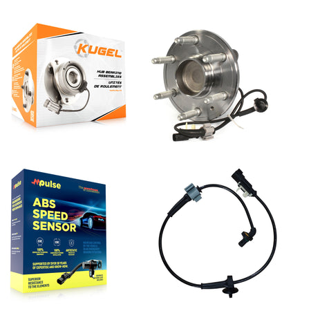 Front Wheel Hub Bearing Extra Sensor Kit For GMC Chevrolet Sierra 1500 Silverado Tahoe LD K7S-100026
