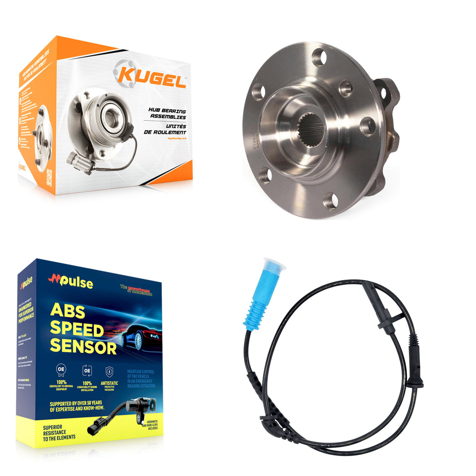 Front Wheel Hub Bearing & ABS Sensor Kit For Mini Cooper Countryman Paceman with Harness K7S-100030