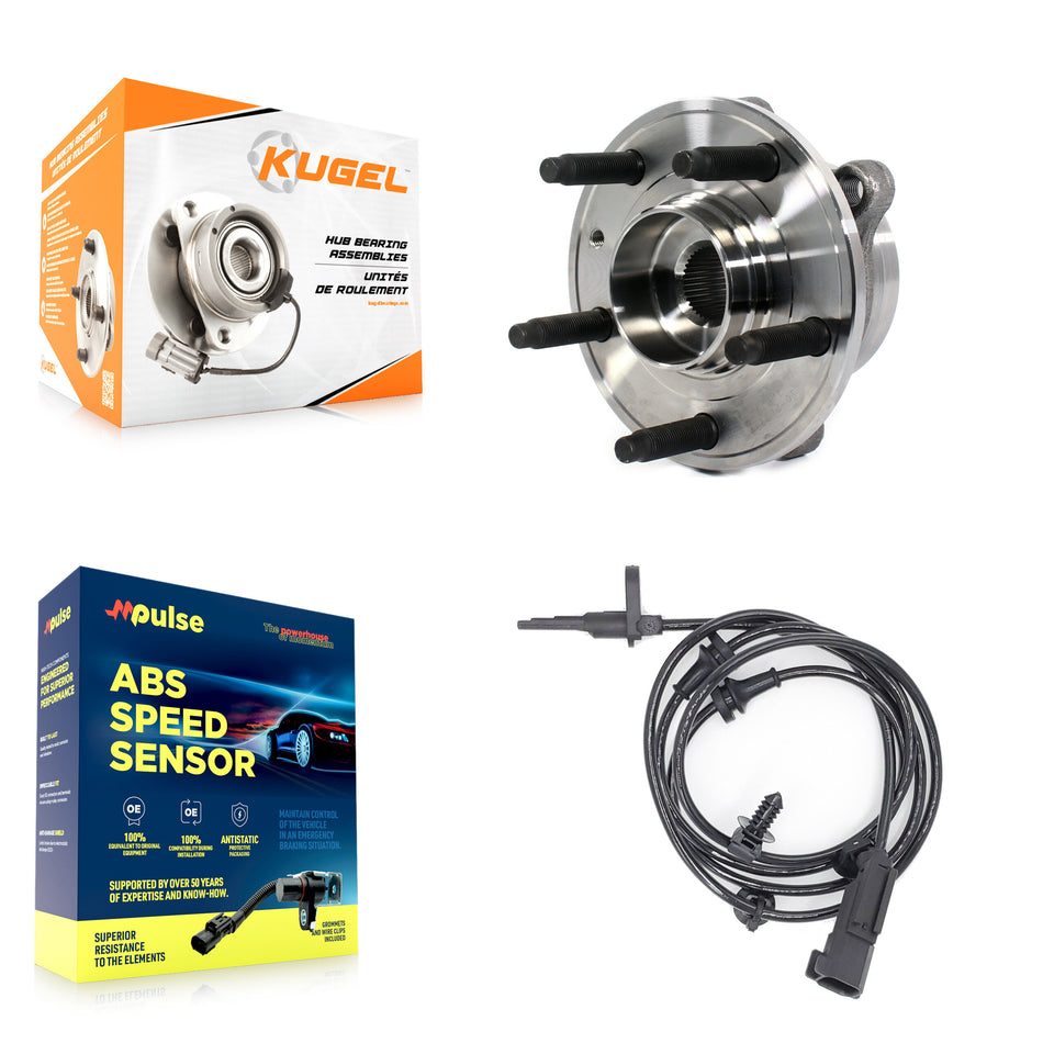 Front Wheel Hub Bearing And ABS Sensor Kit For Ford Police Interceptor Sedan K7S-100034