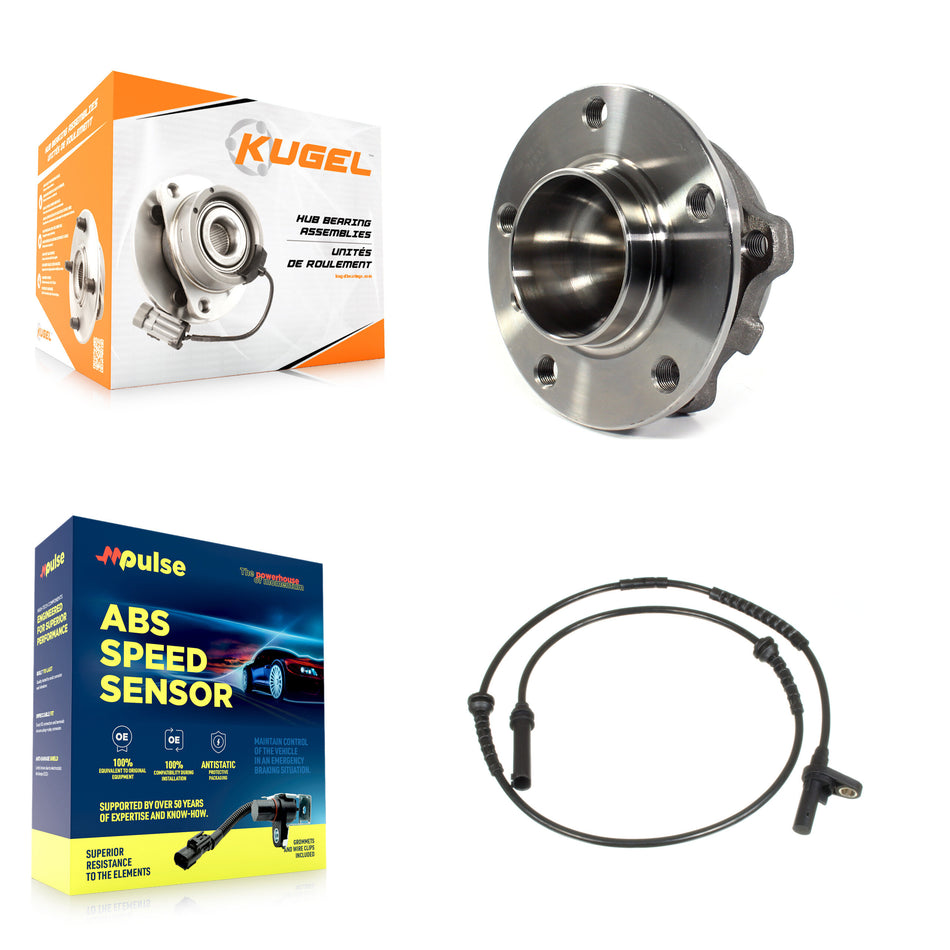 Front Wheel Hub Bearing And ABS Sensor Kit For BMW 740i 760Li 740Li 750Li 550i GT 535i K7S-100040