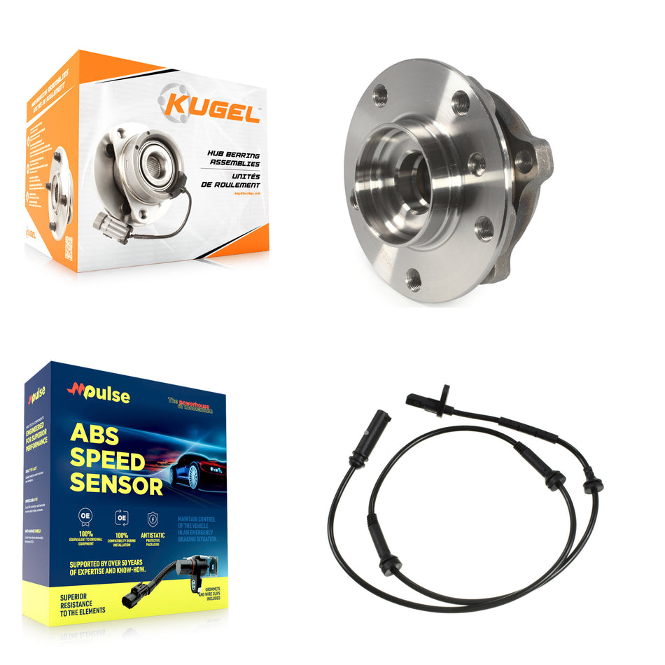 Front Wheel Hub Bearing And ABS Sensor Kit For BMW X3 X4 with Harness K7S-100043