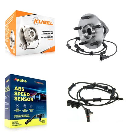 Front Wheel Hub Bearing And Extra ABS Sensor Kit For Jeep Wrangler JK K7S-100059