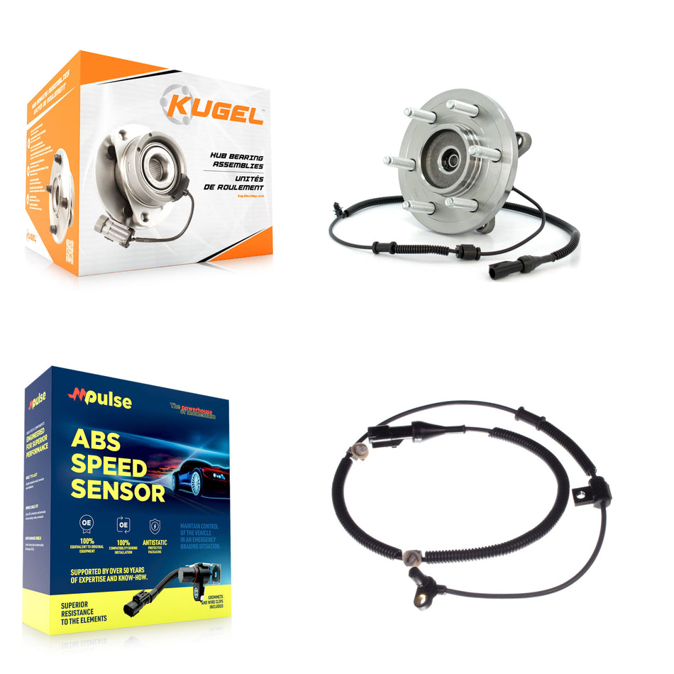 Front Wheel Hub Bearing Extra Sensor Kit For 2007-2009 Ford Expedition Lincoln Navigator K7S-100061